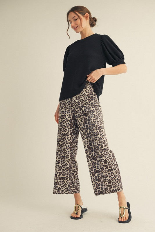 HIGH WAIST LEOPARD PANT